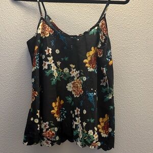 Anthropologie Floral Tank Top